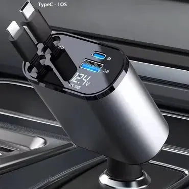 USB-C Retractable Car Charger My Store