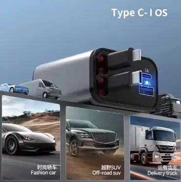 USB-C Retractable Car Charger My Store