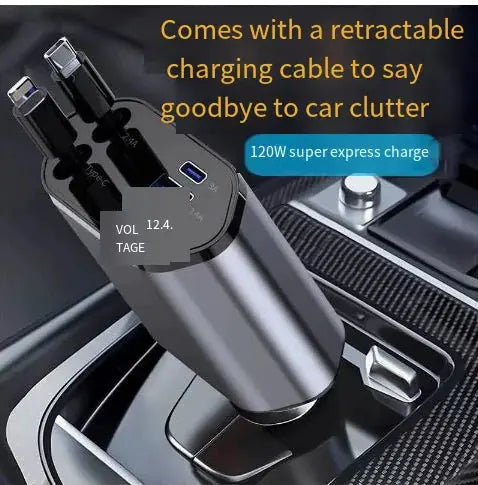 USB-C Retractable Car Charger My Store